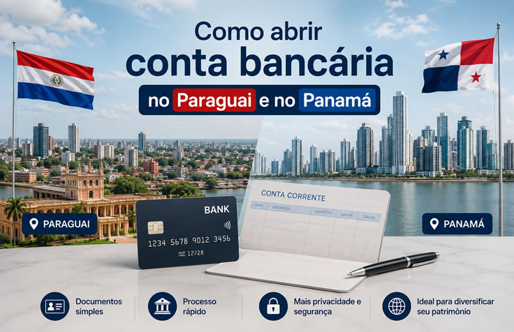 Abrir conta no Paraguai Abrir conta no Panama
