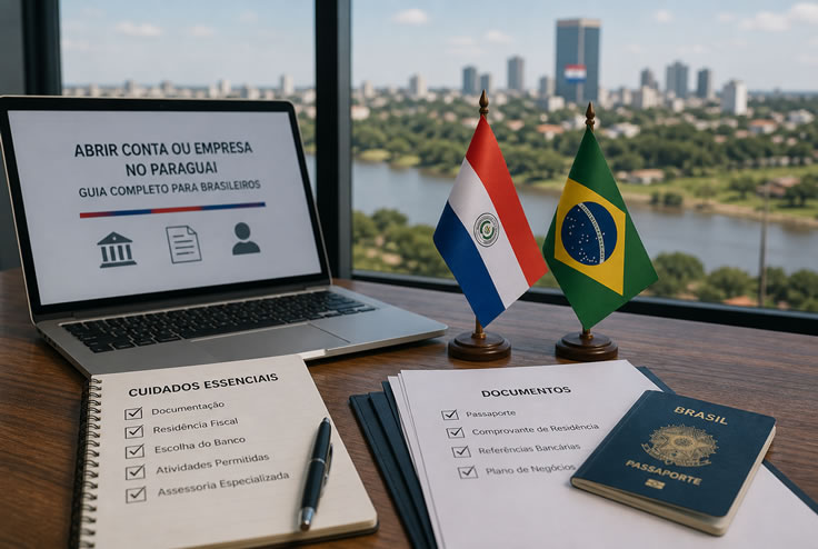 Abrir conta no Paraguai Abrir Empresa no Paraguai